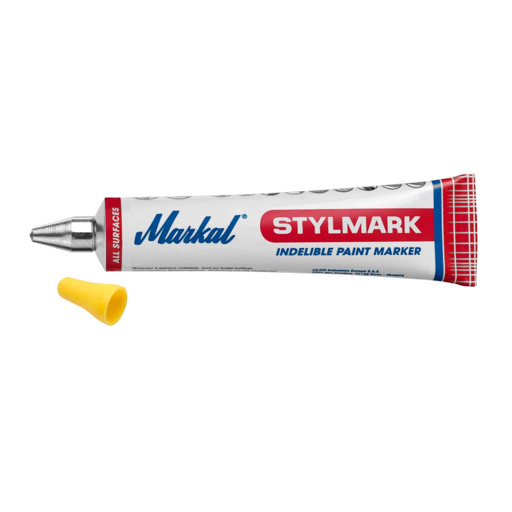 MARCADOR STYLMARK (DURA BALL) AMARILLO (CAJA C/12 - PRECIO X PZA)
