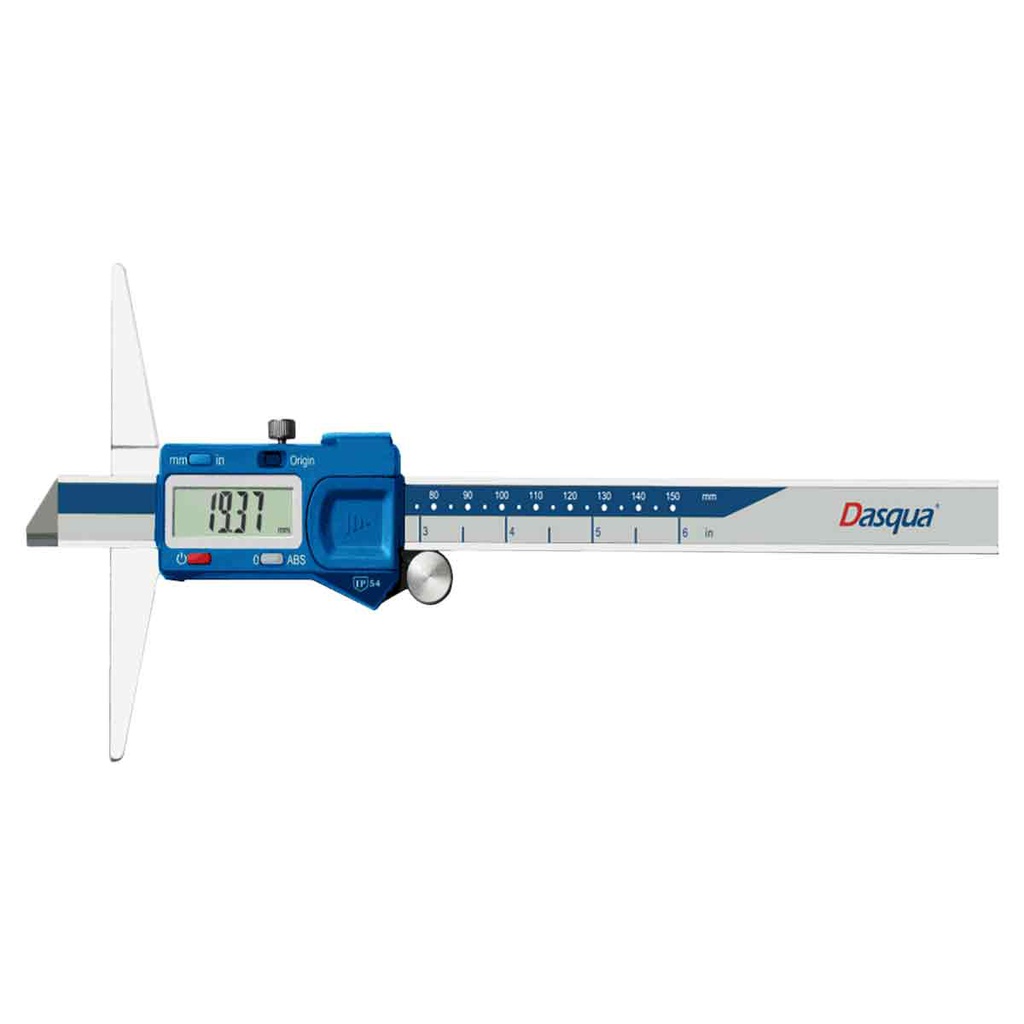 CALIBRADOR DIGITAL DE PROFUNDIDAD ABSOLUTO IP54 0-6''*.01MM/.0005 C/PILA CR2032