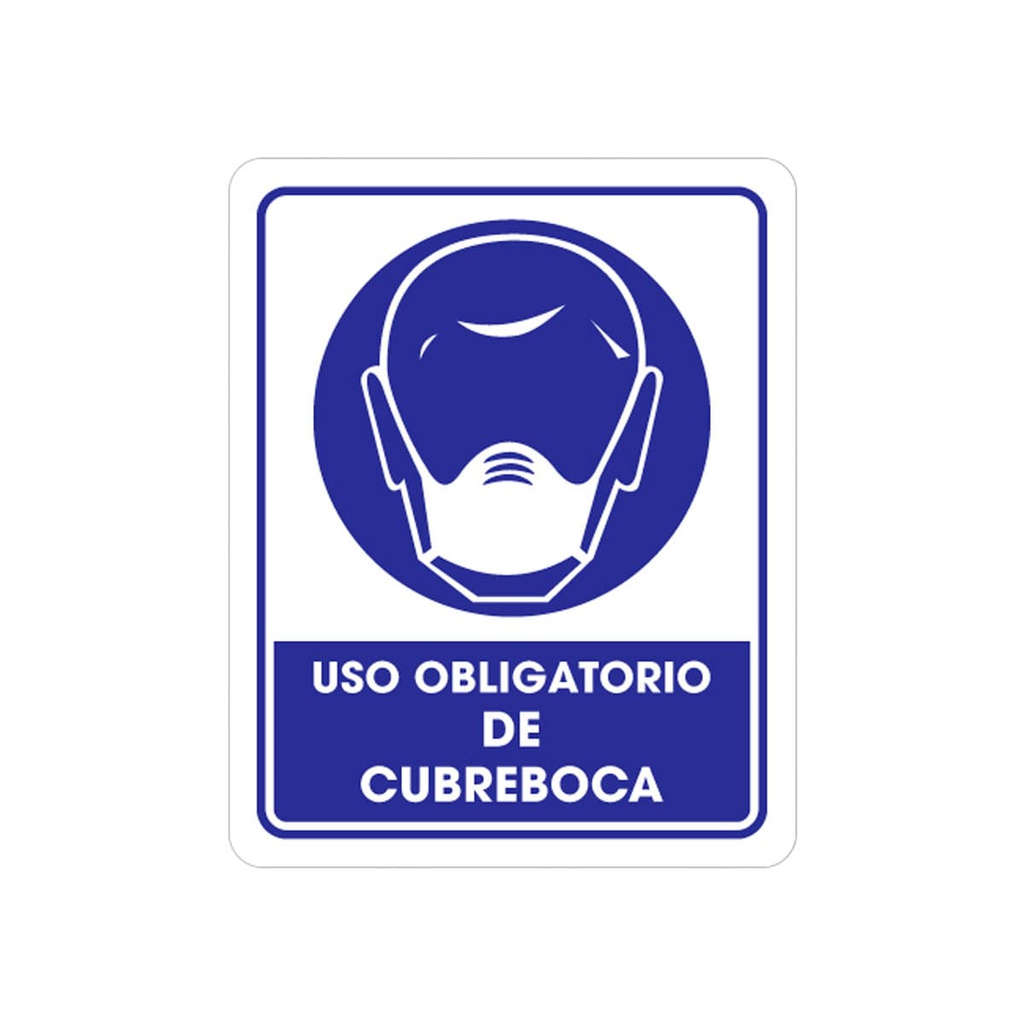 SEÑALAMIENTO USO CUBREBOCA 25 X 35CM