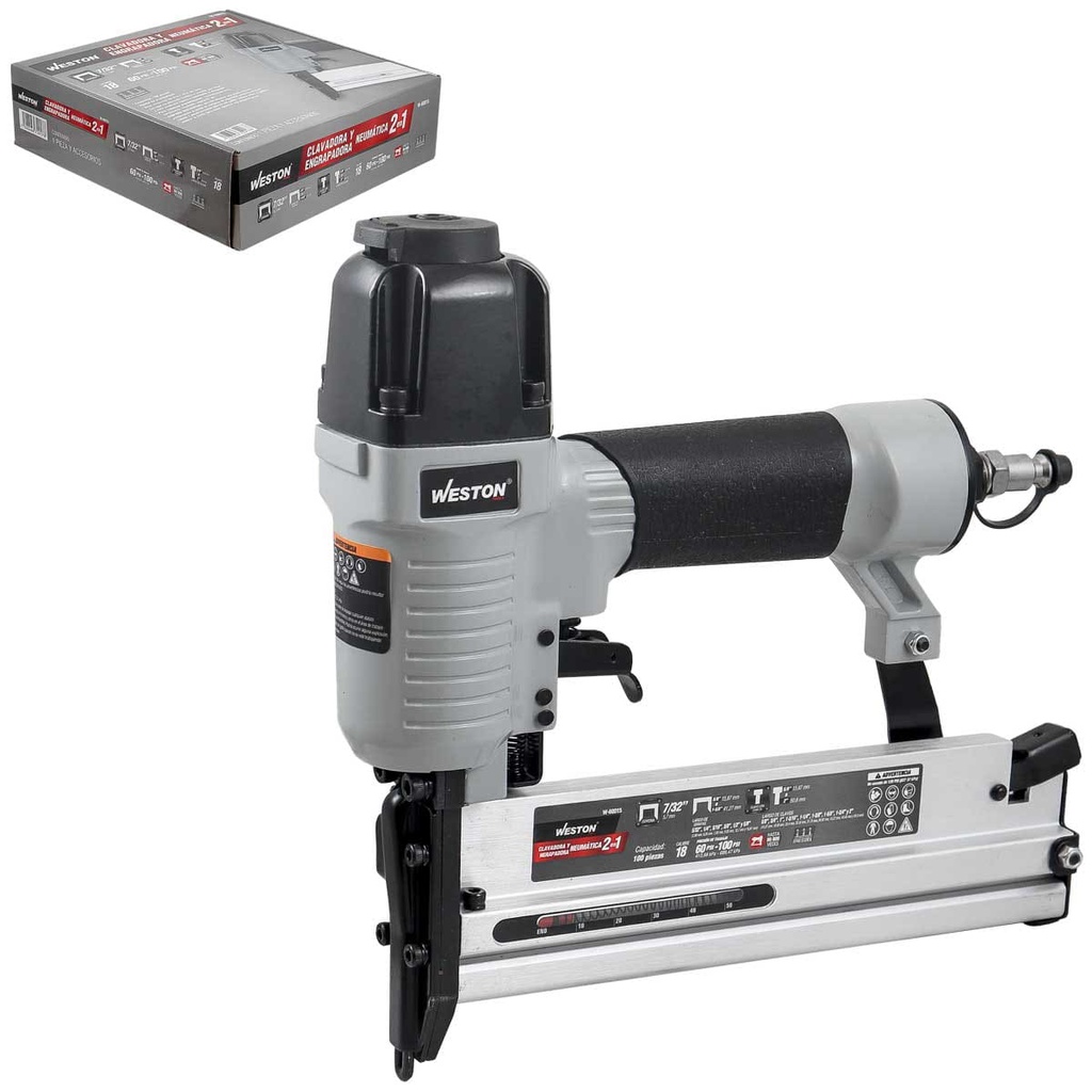 CLAVADORA Y GRAPADORA NEUMATICA CALIBRE 18 (1.2MM)