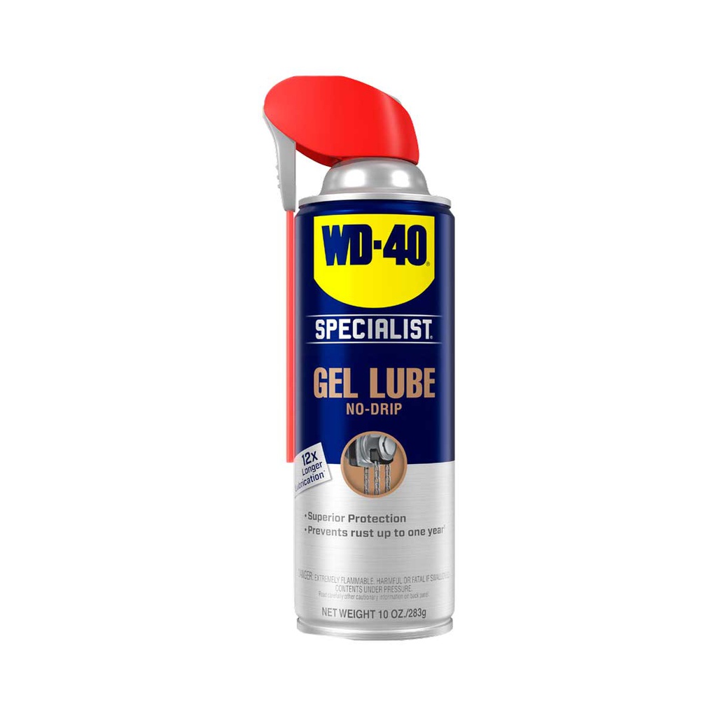 WD-40 SPECIALIST GEL LUBRICANTE EN SPRAY DE FUERTE ADHERENCIA 10 (CAJA C/6 PZAS - PRECIO X PIEZA)