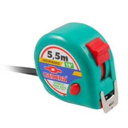 FLEXOMETRO CADENA 5.5 MTS AQUA 25MM ANCH