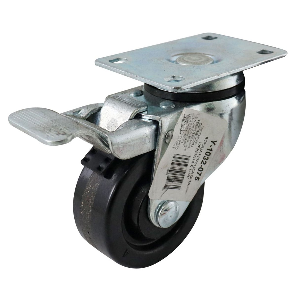 RODAJA FENOLICA GIRA. C/FRENO 3X1-1/4"