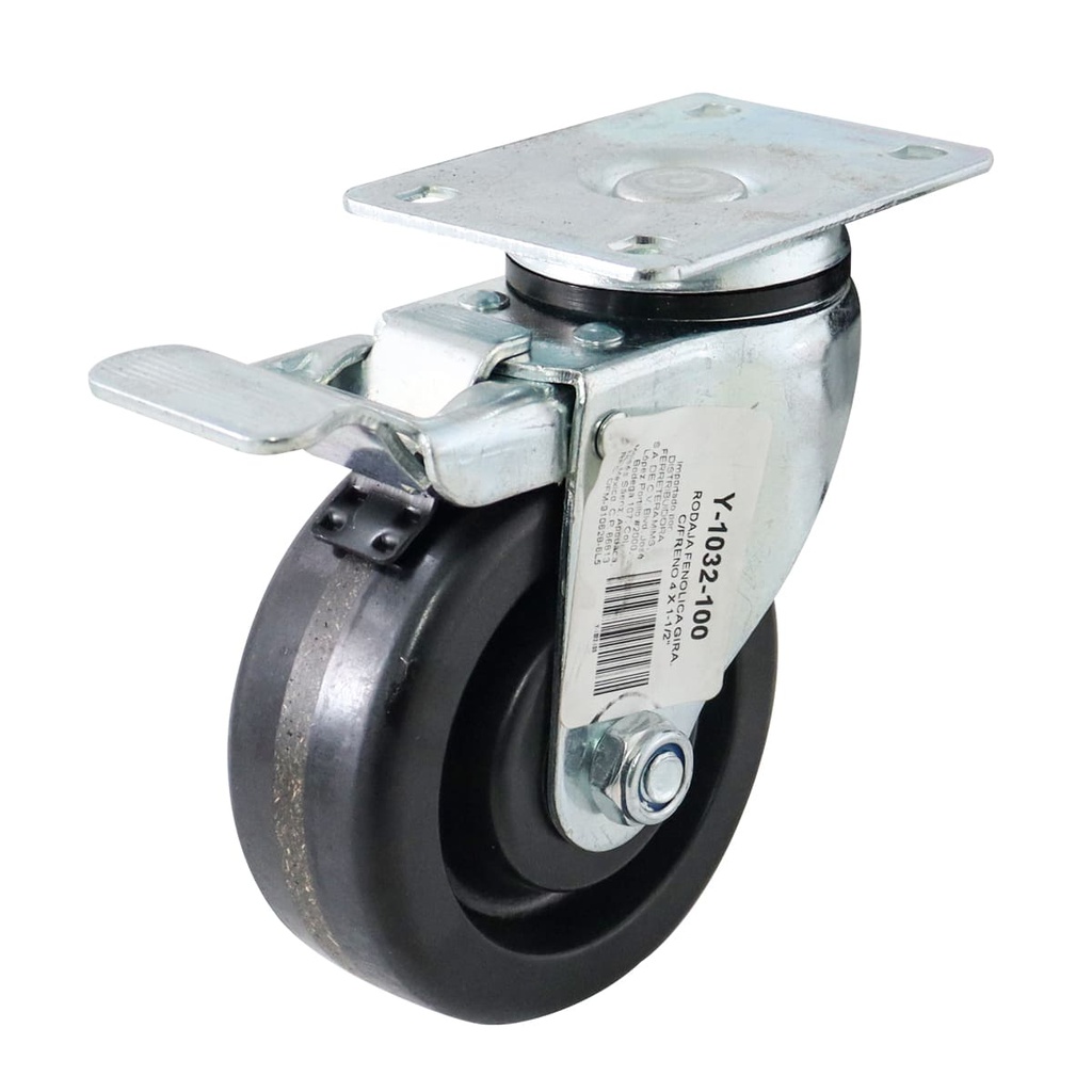 RODAJA FENOLICA GIRA. C/FRENO 4X1-1/2"