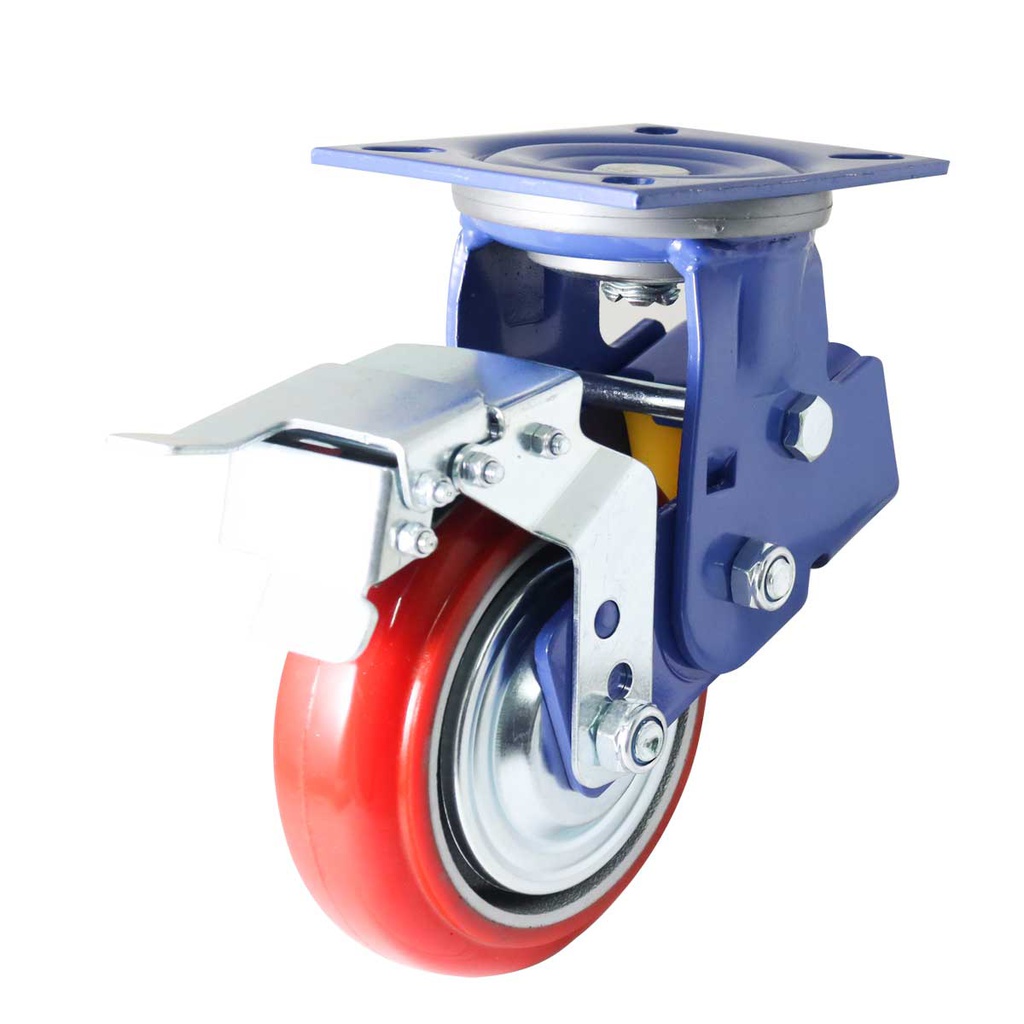 RODAJA AMORTIGUADORA D/PU GIRATORIA C/FRENO 6 X 2"