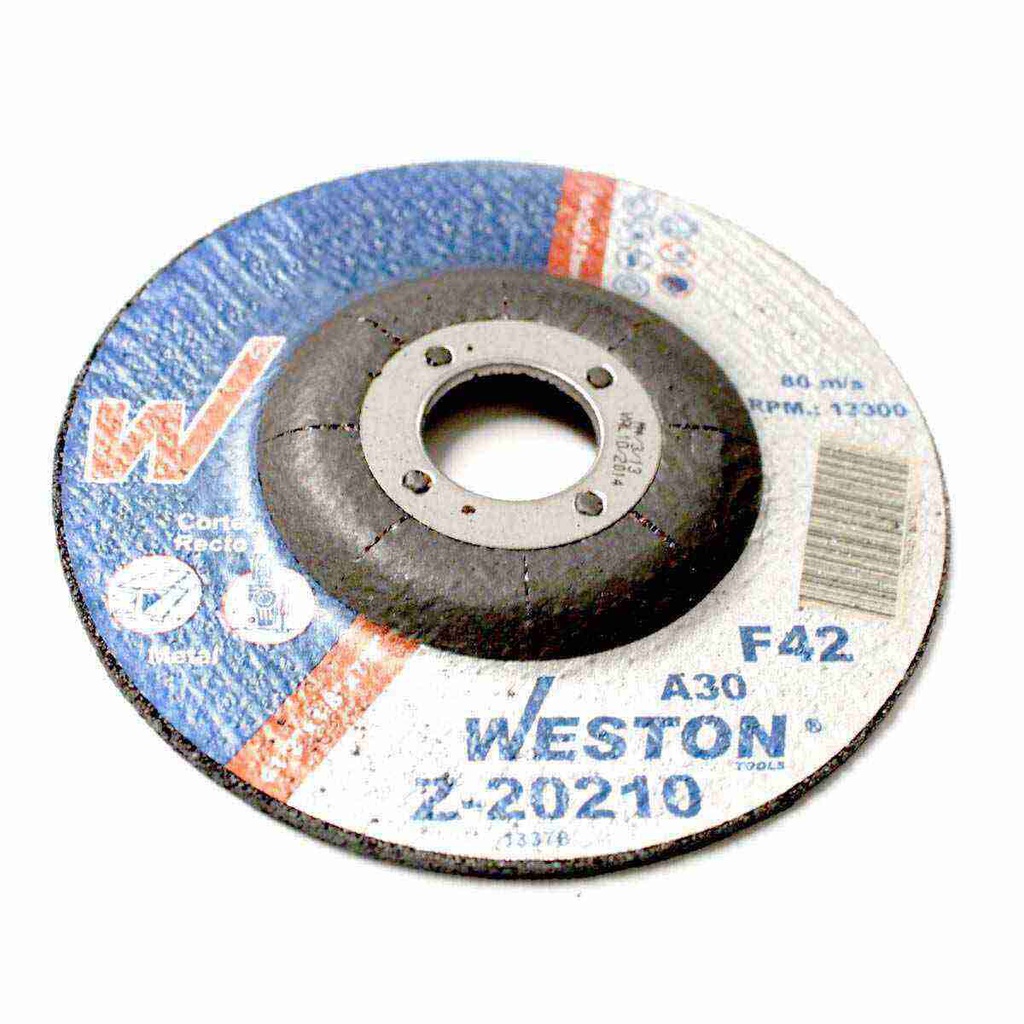 DISCO D/CORTE P/METAL 4-1/2" x 1/8"(3.17) x 7/8" F42 (Emp. c/10 Pzas - Precio x Pza)