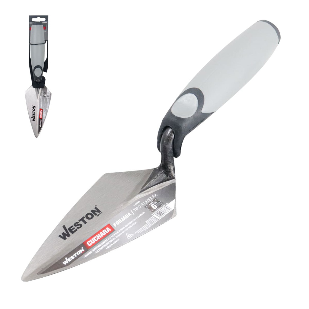 CUCHARA FORJADA TIPO FILADELFIA 6" MANGO TPR