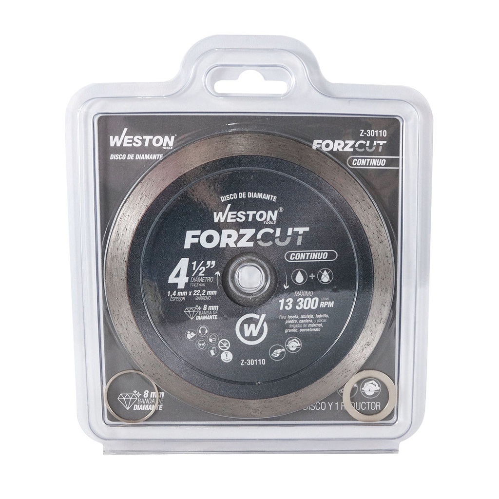 DISCO DE DIAMANTE RIN CONTINUO 4-1/2" FORZCUT