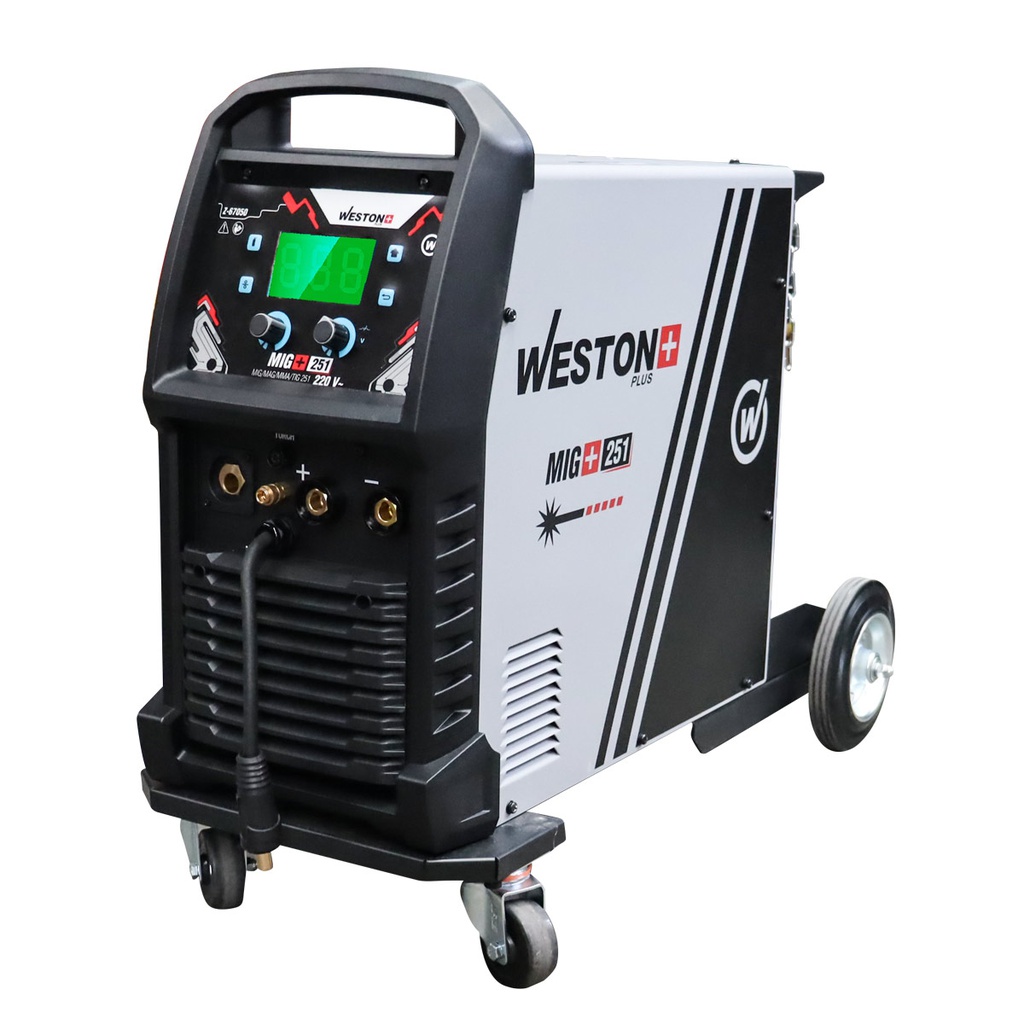 INVERSOR MIG/MAG/MMA/TIG 251 AMP 220V 1 FASE P/15KG PLUS