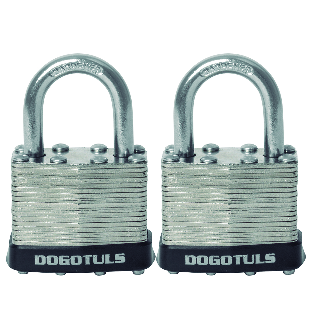 CANDADO JGO 2PZ LAMINADO 40MM CORTO