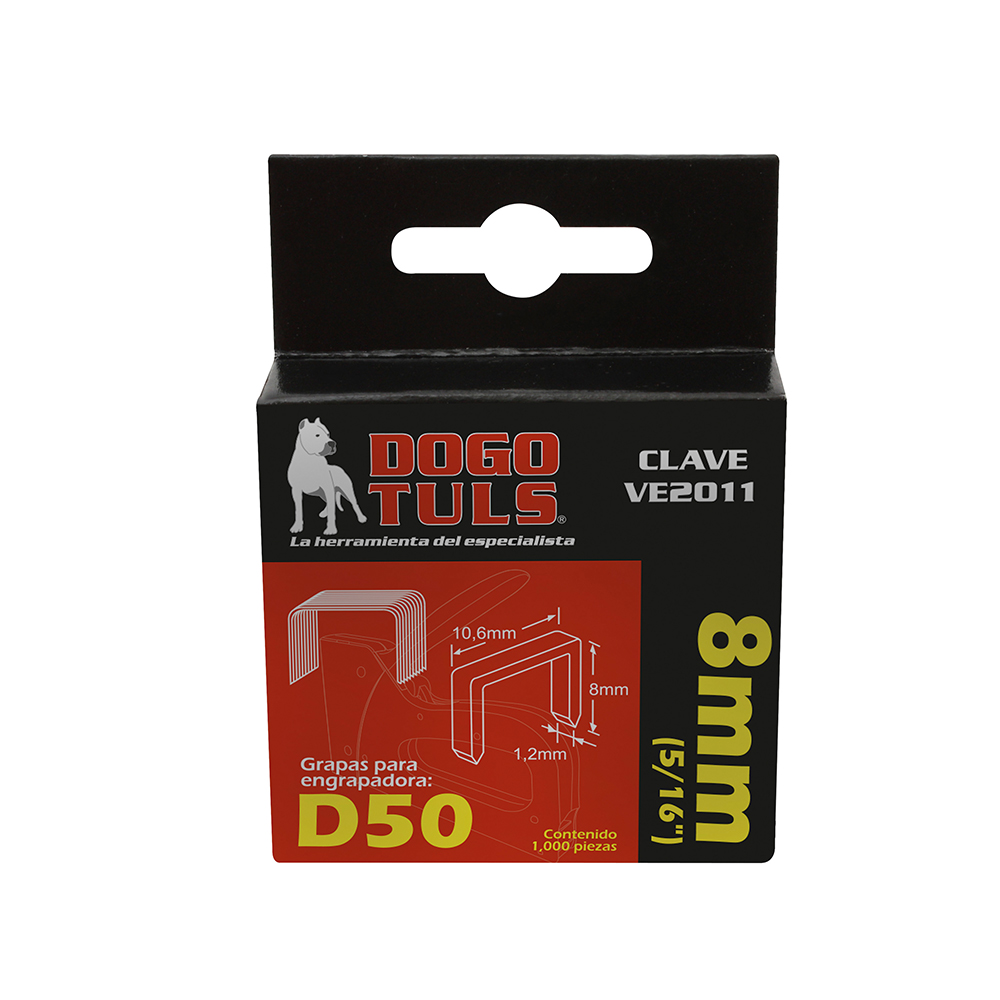 GRAPAS D50 5/16" 8MM (1000 PZS)