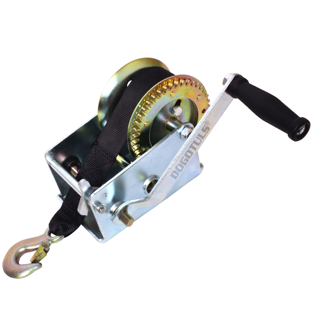 RESTIRADOR MANUAL 2000LBS BANDA Y GANCHO