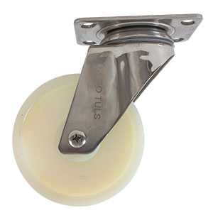 RODAJA ACERO INOX NYLON GIRATORIA 4"