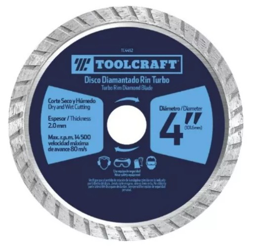 DISCO DIAMANTADO DE CORTE TURBO 4 1/2"