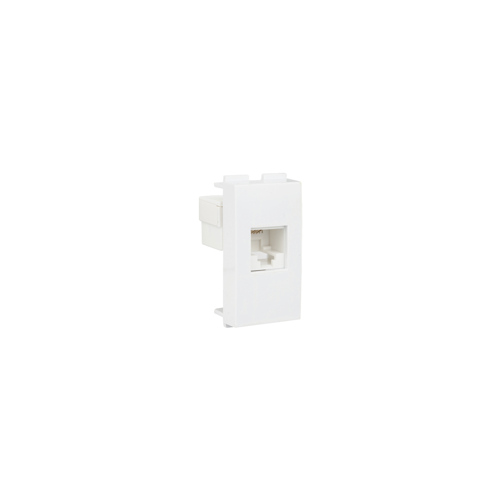 TOMA TELEFONICA CON PLACA BLANCA 24 mm