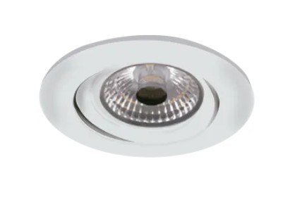 LUMINARIO CIRCULAR DE EMPOTRAR LED DIRIGIBLE CON REFLECTOR ESPECULAR BLANCO 10 W 110-240 V~ 60 Hz 3 000 K 850 lm