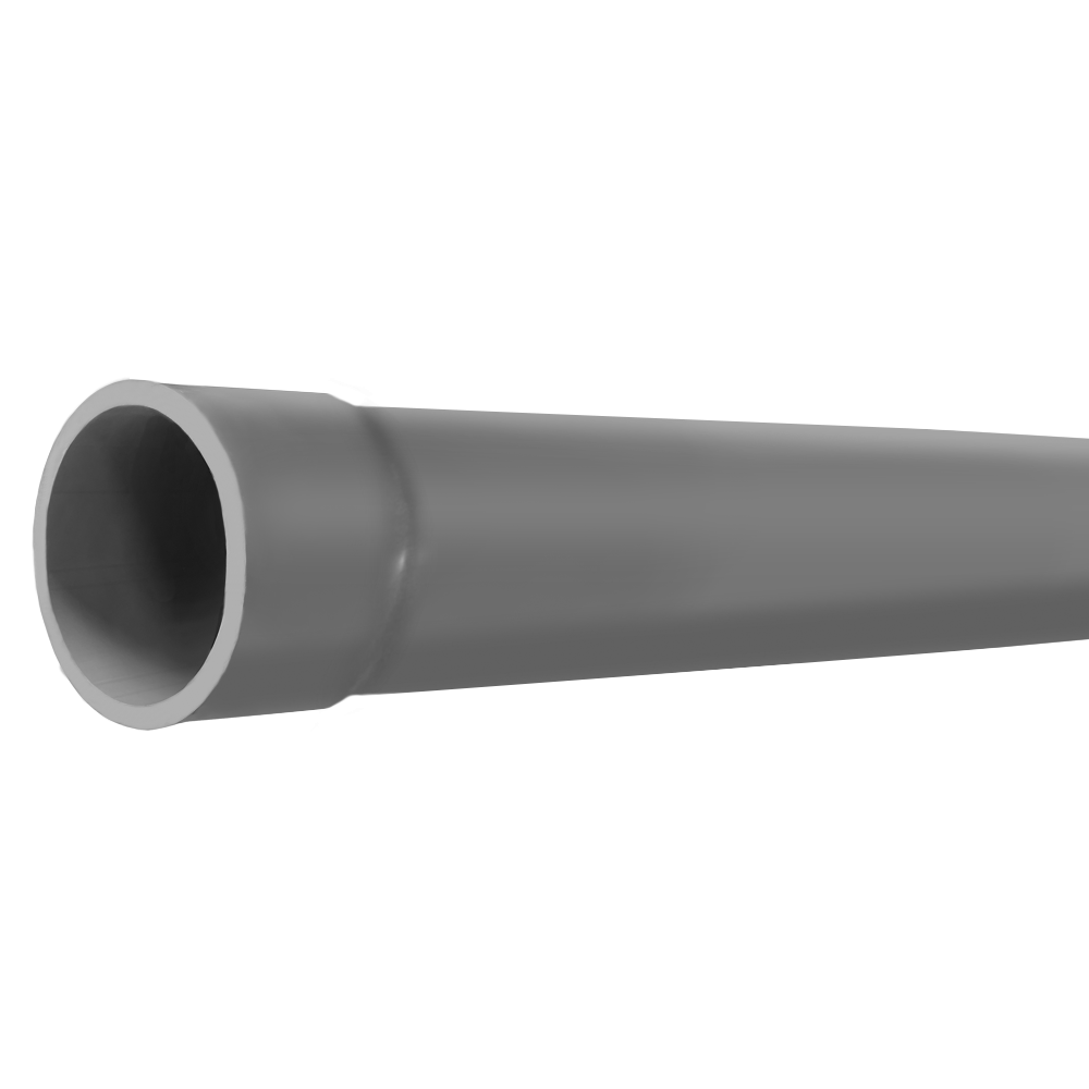 TUBERIA DE PVC CEDULA 40 38mm 1 1/2" GRIS