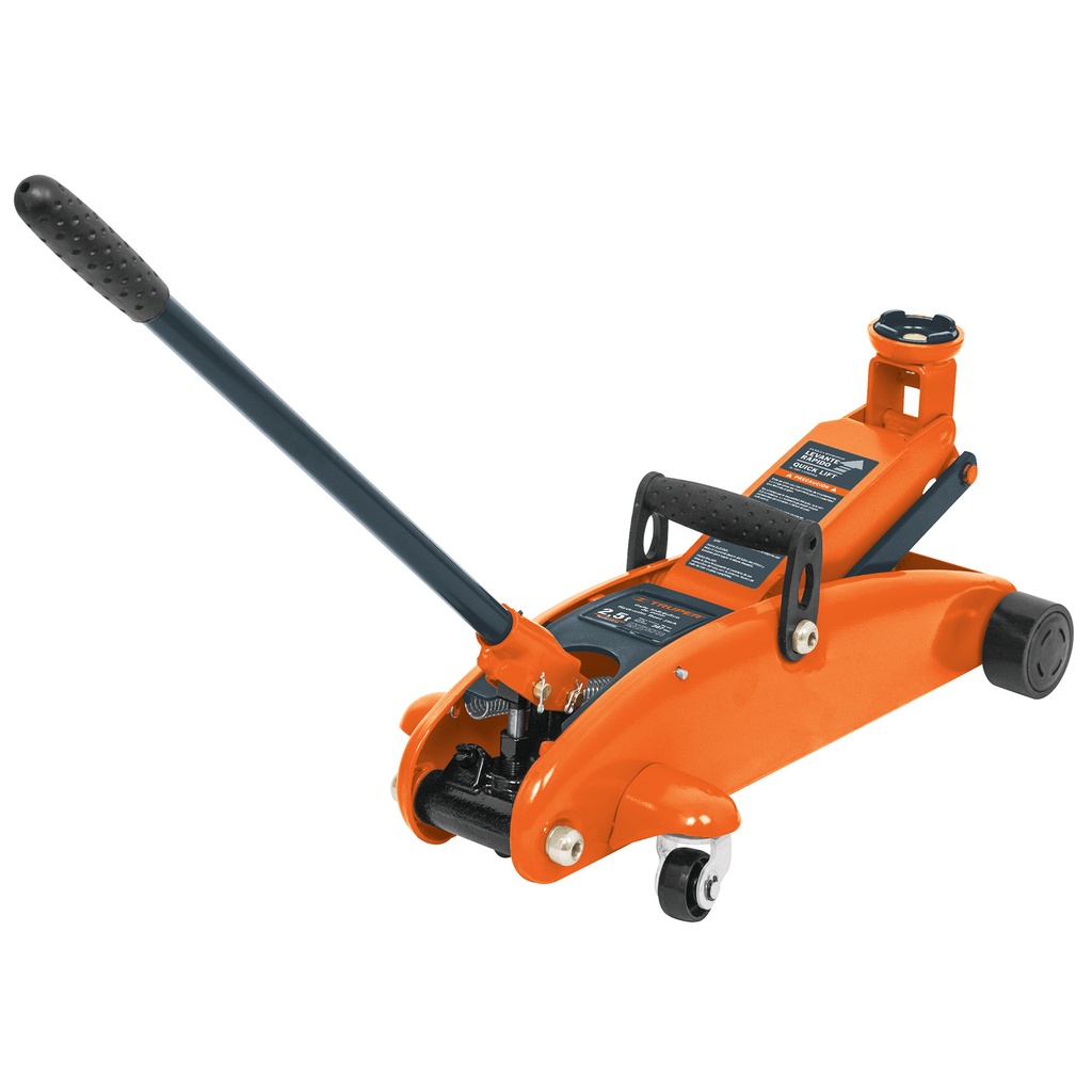 Gato hidraulico de patin 2.5t, elevacion rapida, con maletin