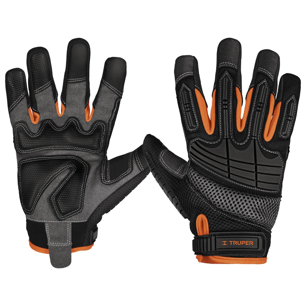 Guantes para mecanicos con proteccion anti-impacto, Truper