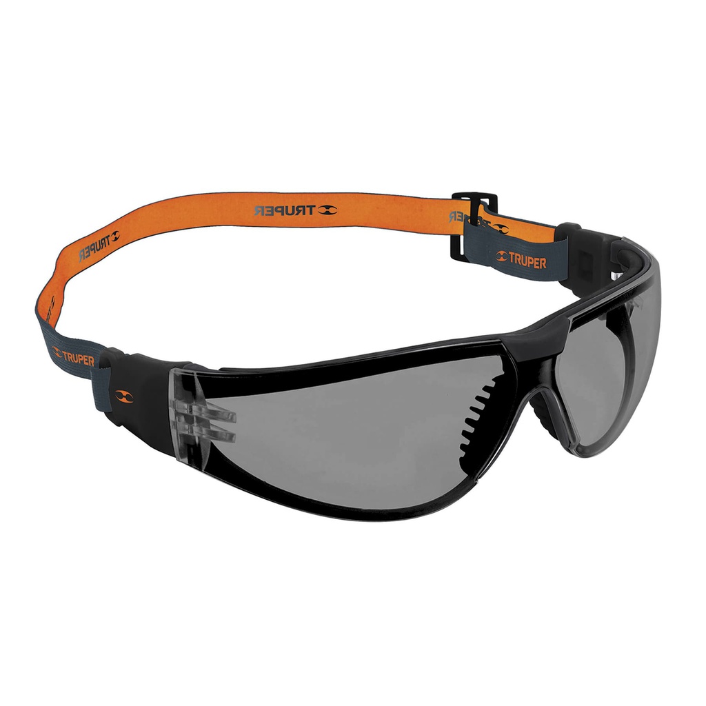 Lentes de seguridad, gris con banda elastica, Active, Truper