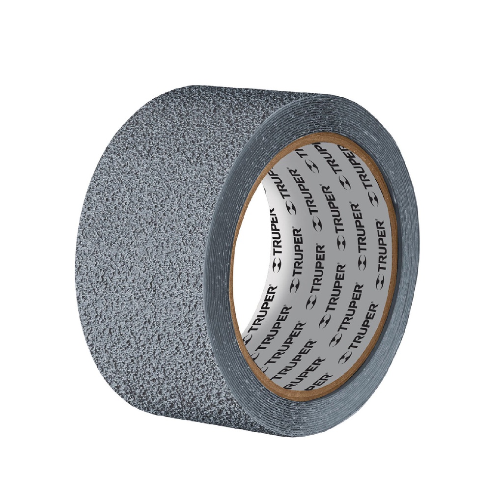 Rollo de 5 m cinta antiderrapante 50mm gris p/areas humedas