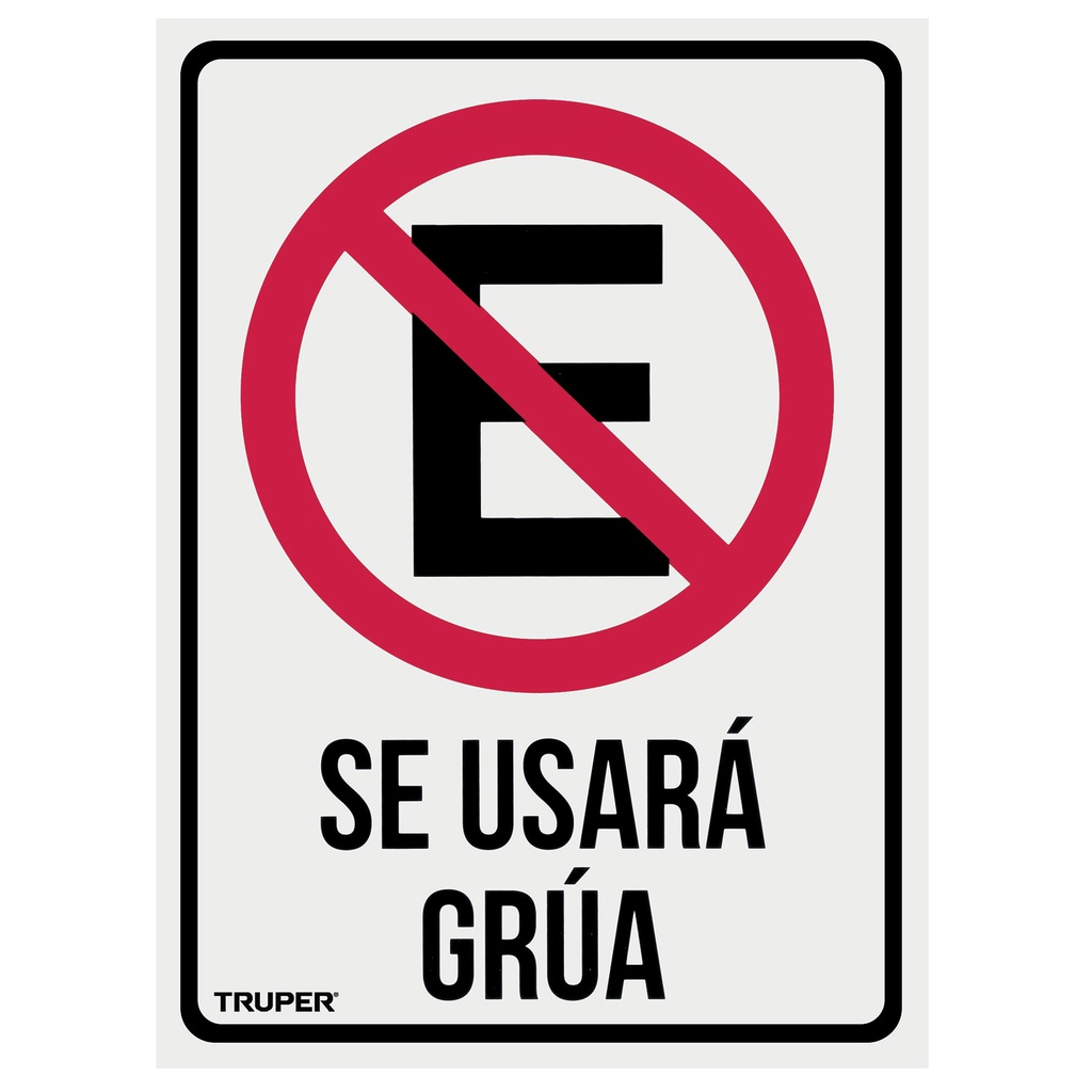 Letrero de señalizacion 'NO ESTACIONARSE', 25 x 34 cm