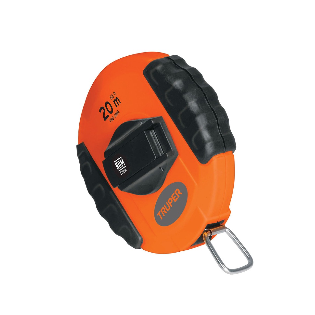 Cinta larga 20 m metalica, carcasa plastica, Truper