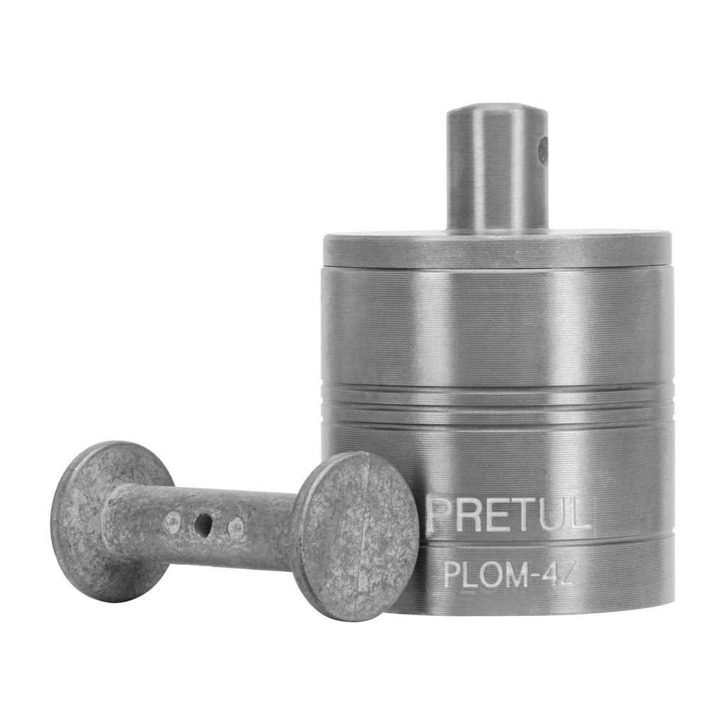 Plomada metalica de 675 g con centro, Pretul