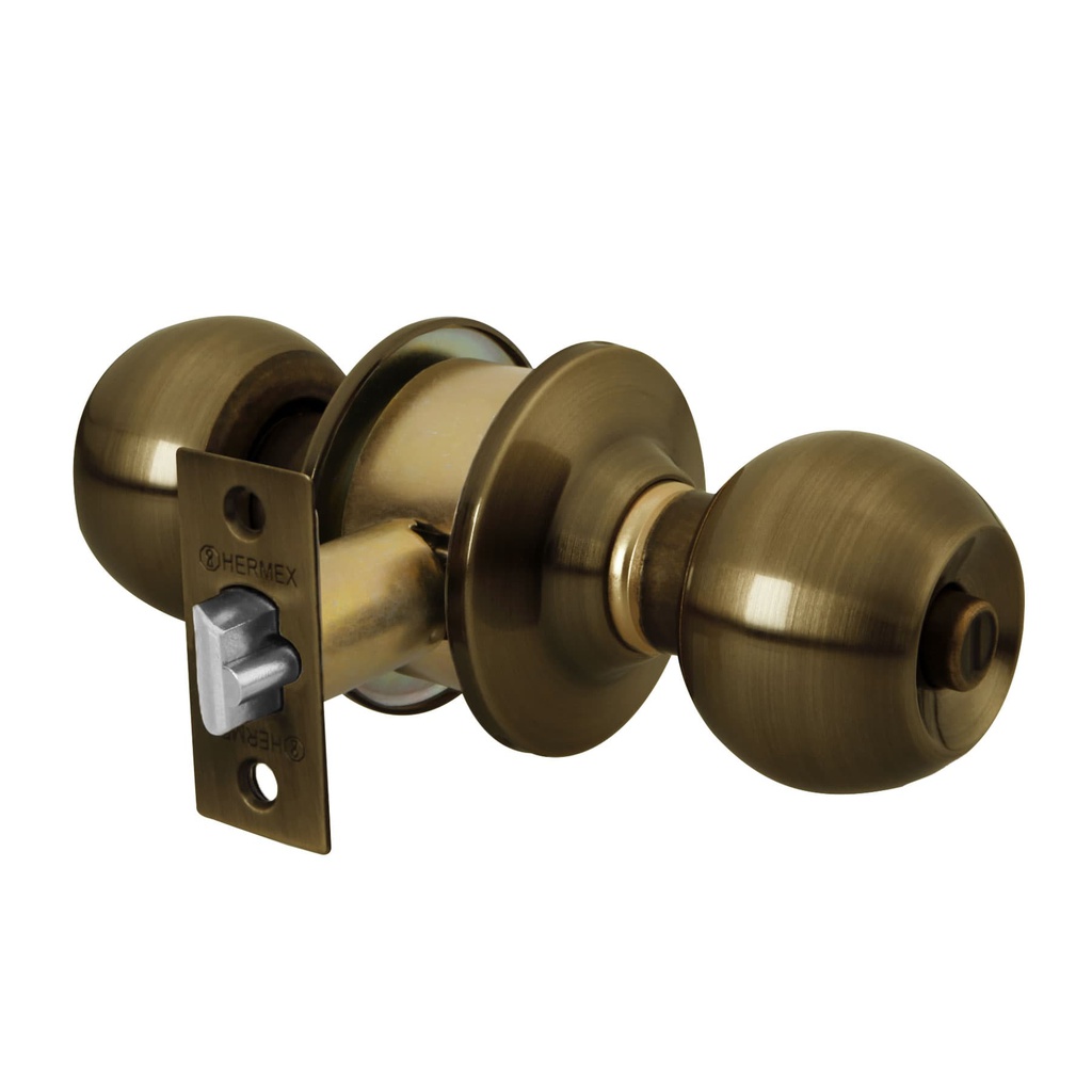 Cerradura tipo esfera, cilindrico, recamara, antiguo, Basic