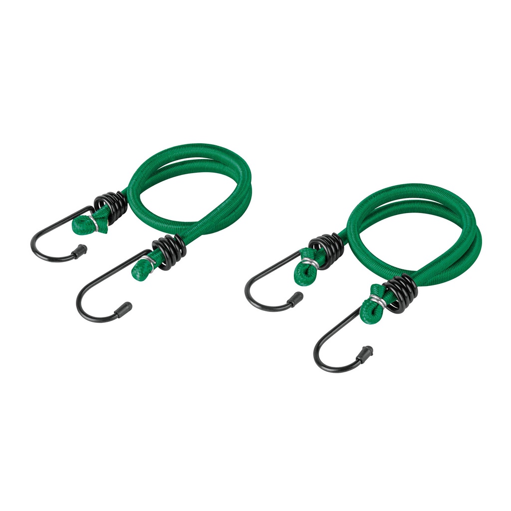 Bolsa con 2 tensores elasticos verdes de 45 cm, Pretul