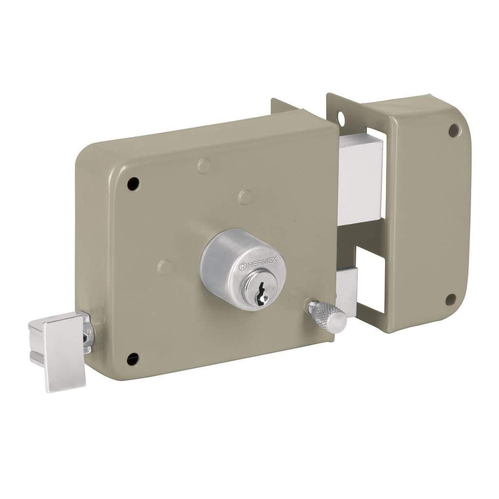 Cerradura sobreponer der instala-facil, caja, Hermex Basic
