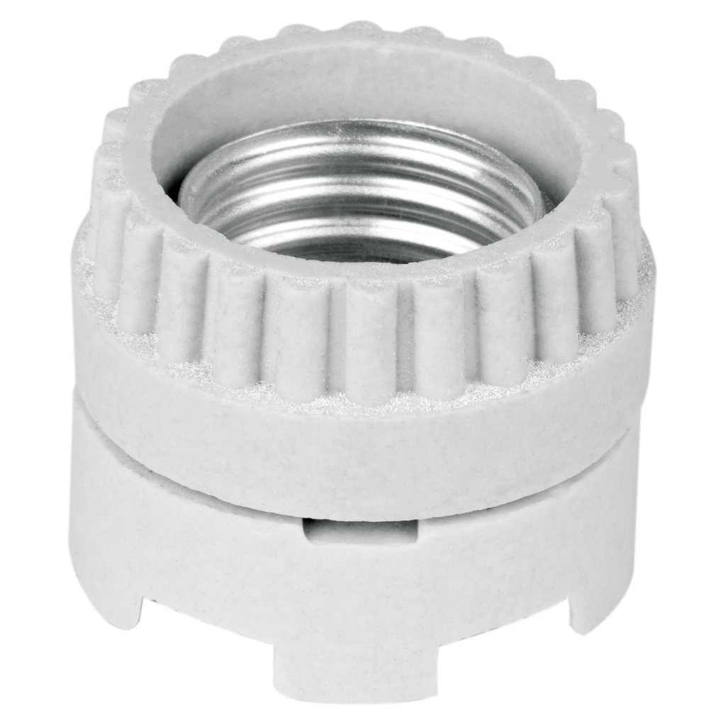 Portalampara de porcelana, tipo anuncio, Volteck