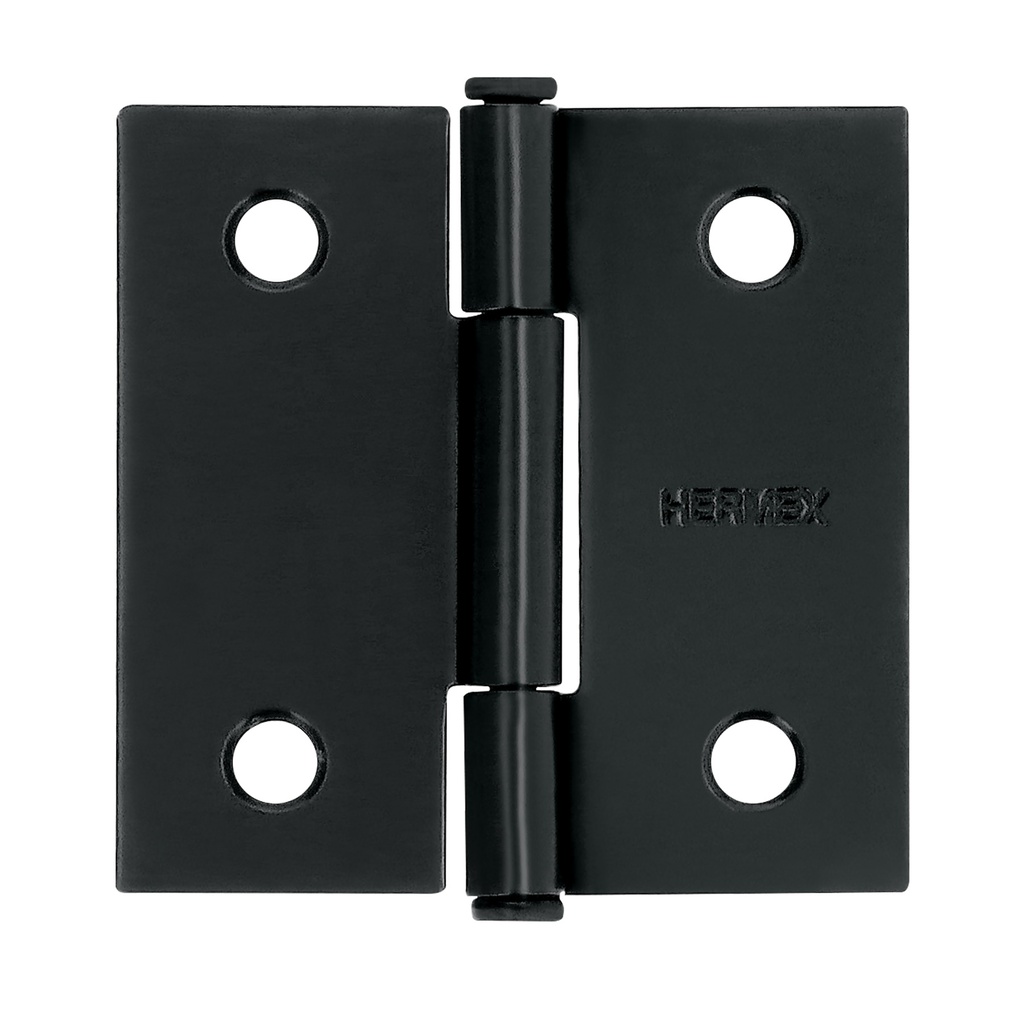 Bisagra cuadrada 2' acero negro, cabeza plana, Hermex