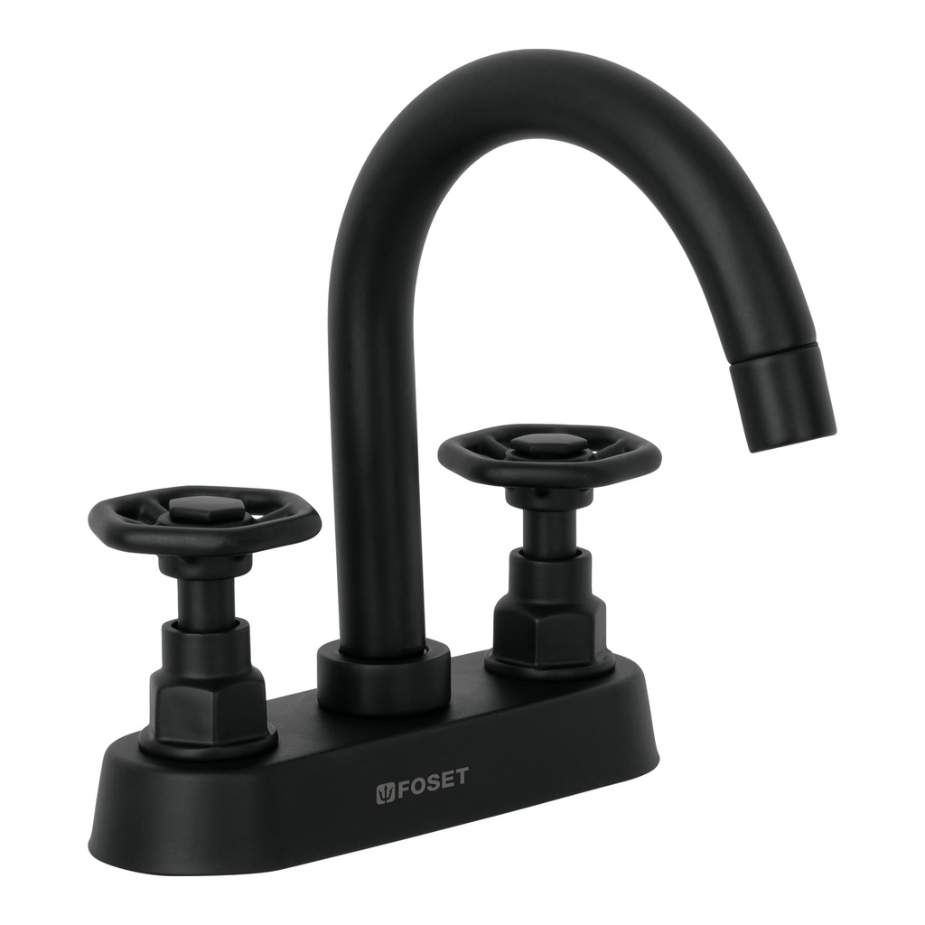 Mezcladora p/lavabo,bar,manerales redondos,negro mate,Tubig