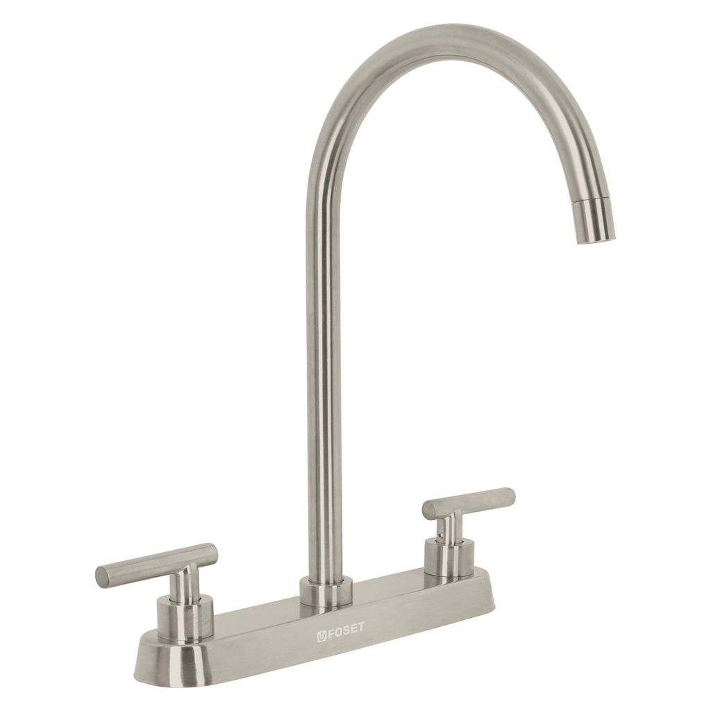 Mezcladora para fregadero, manerales palanca, satin, Tubig