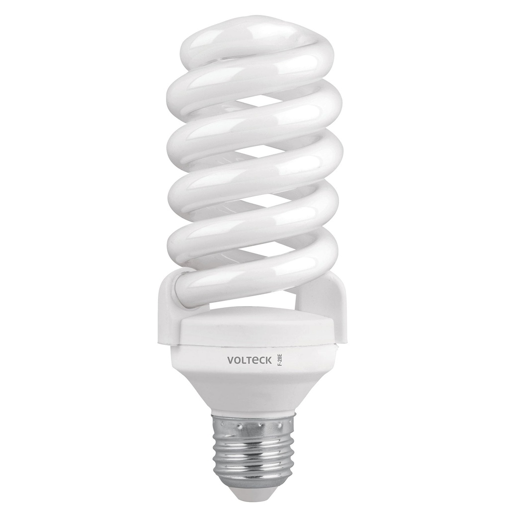 Lampara espiral T4 28 W luz de dia en blister, Volteck