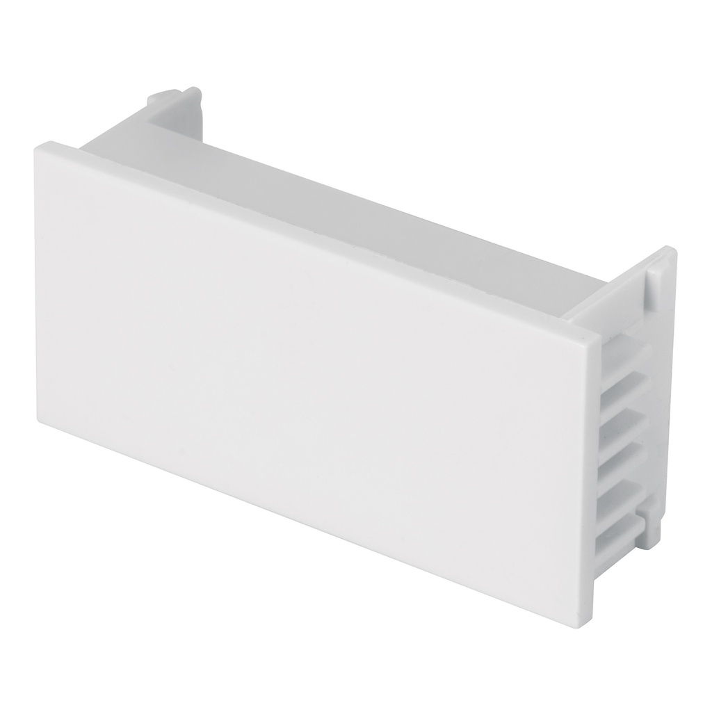 Tapon ciego, 1 modulo, linea Española, color blanco, Volteck