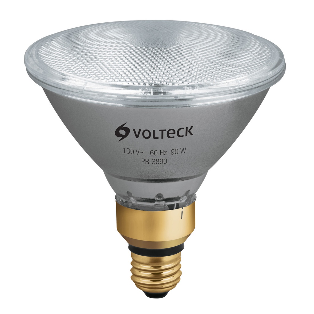 Lampara de halogeno 90 W tipo PAR 38, en caja, Volteck