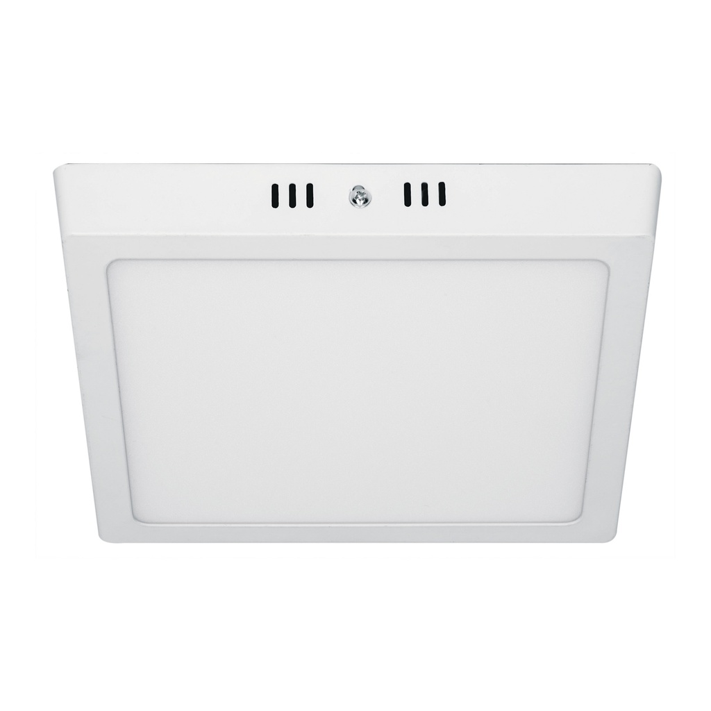 Luminario LED tipo plafon 18 W, cuadrado, luz de dia, blanco