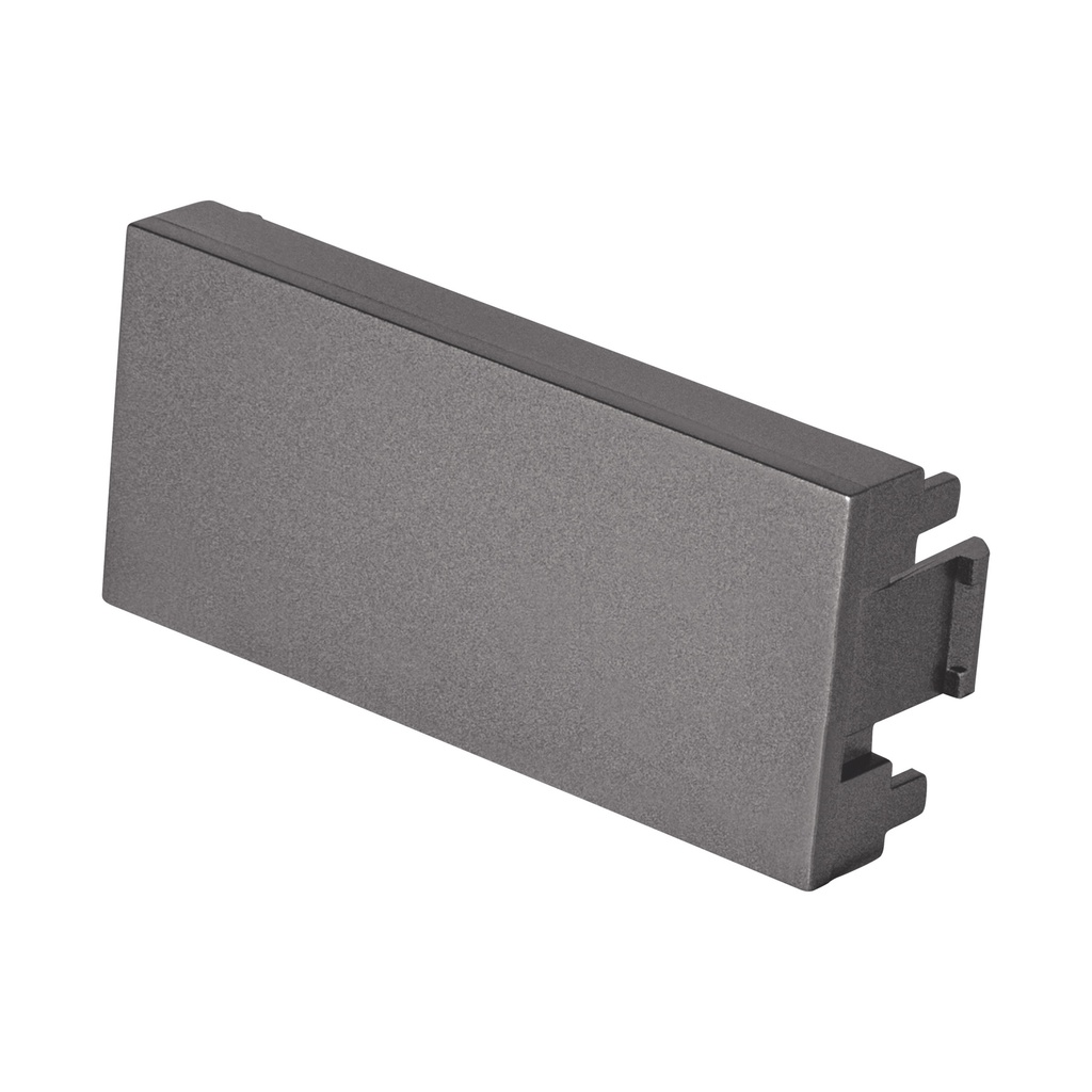 Tapon ciego acero inox de 1 modulo, linea Lisboa, Volteck