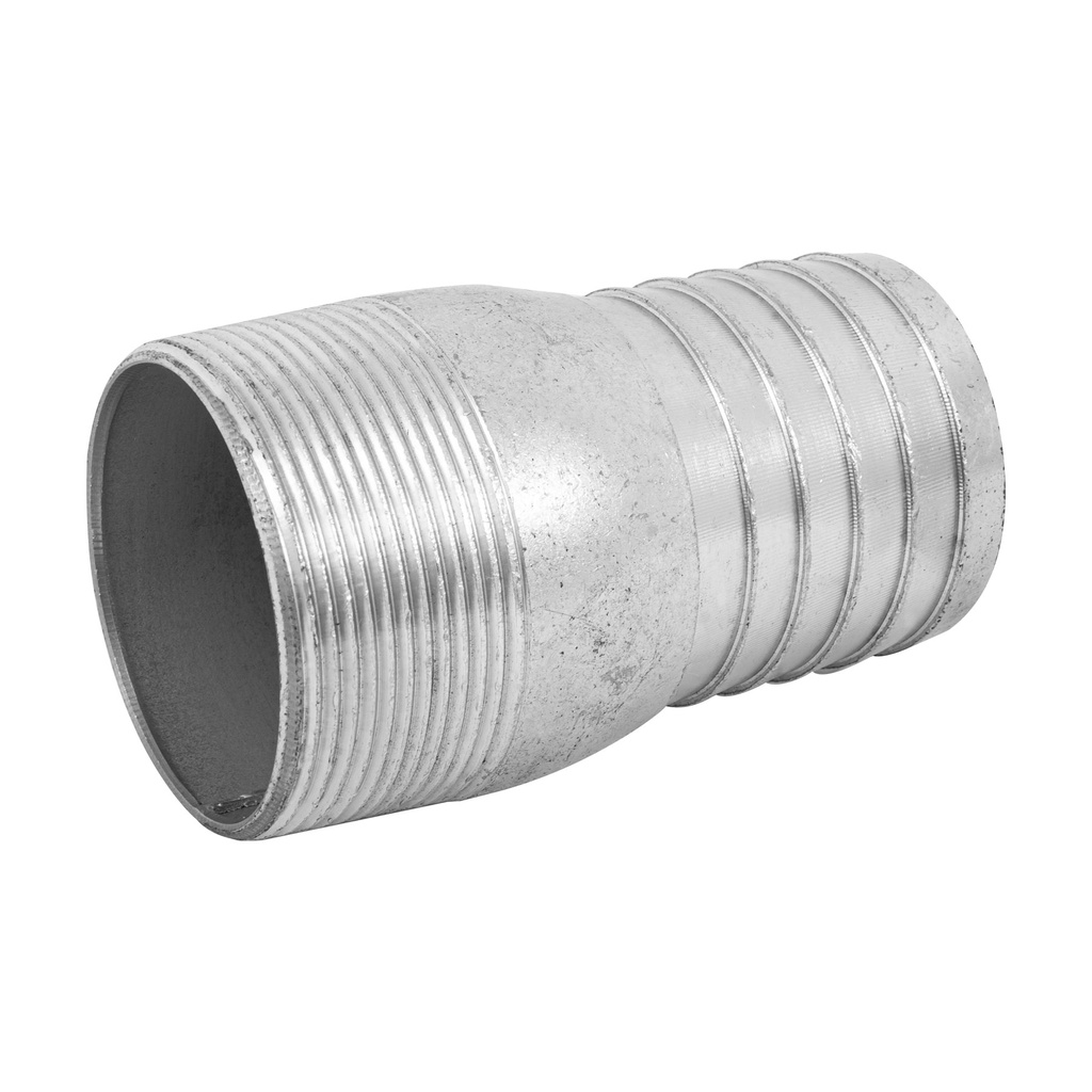 Niple de acero galvanizado 2' tipo botella, Foset