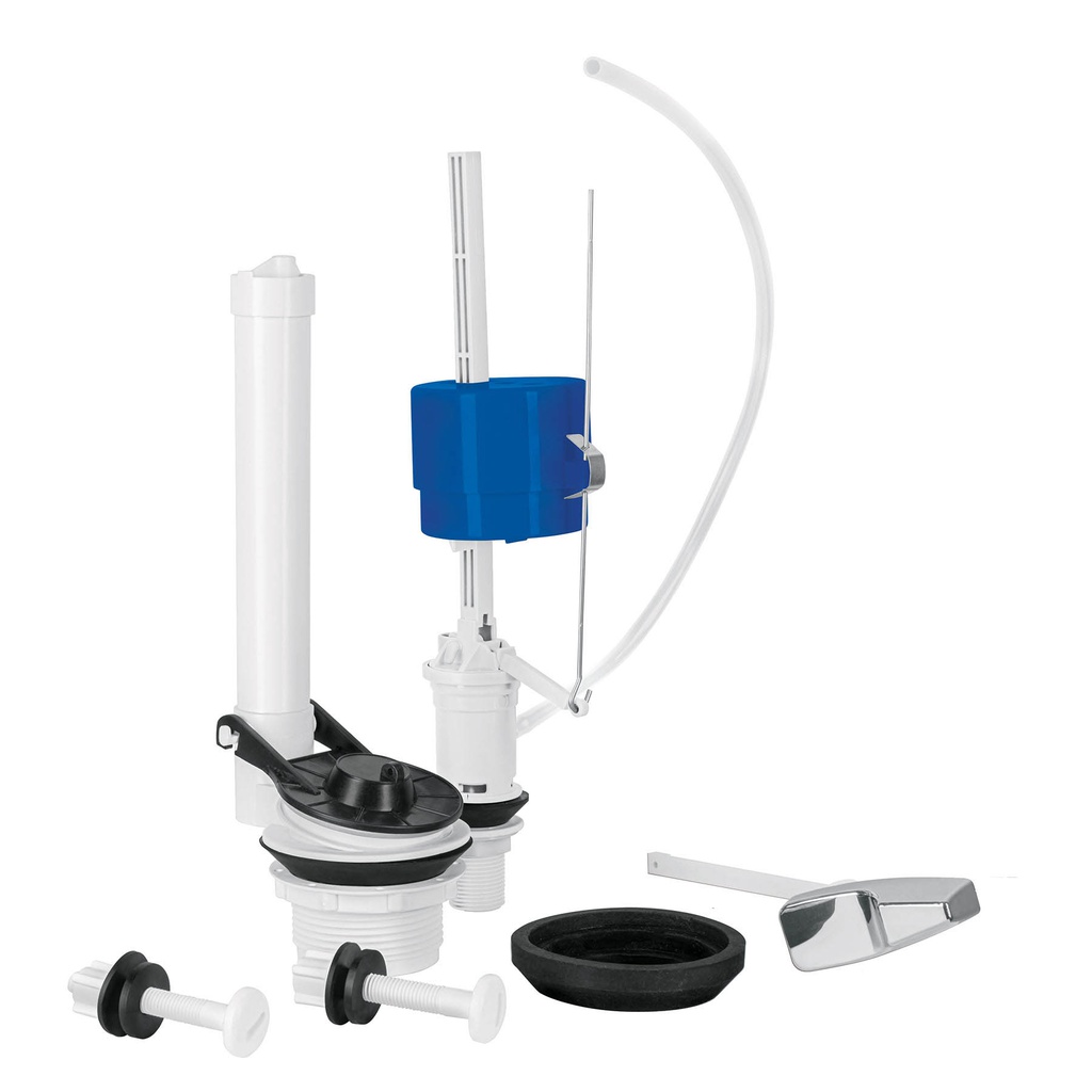 Jgo de reparacion p/WC con valvula flotador,regulacion clip
