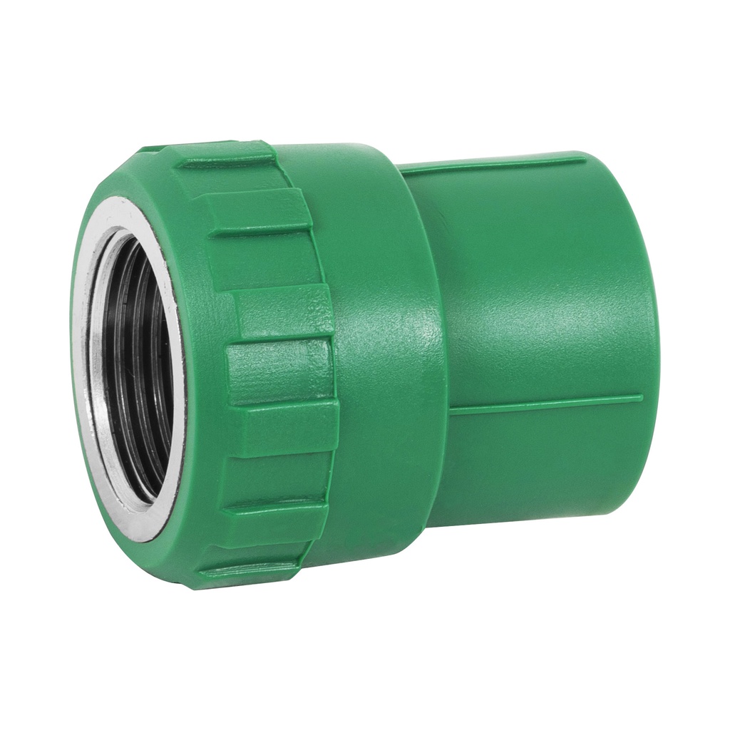 Adaptador PPR 3/4' hembra con inserto metalico, Foset
