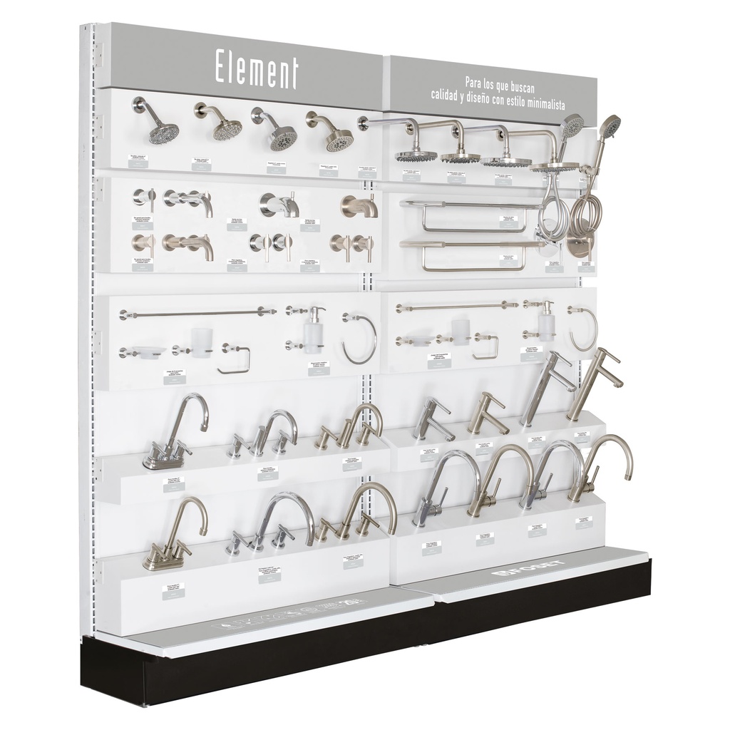 Exhibidor tipo gondola, Foset Element