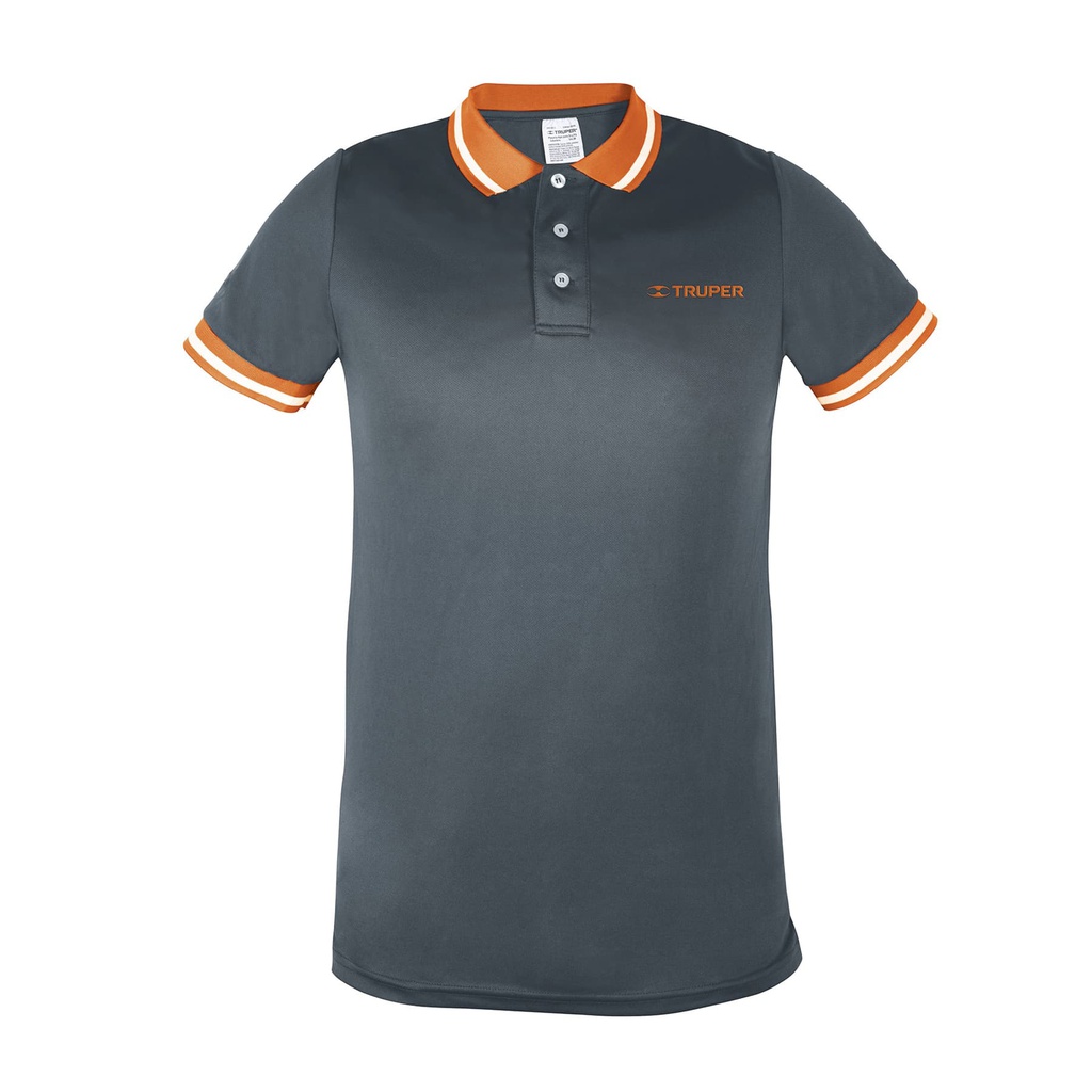 Playera polo performance para hombre, gris, EG, Truper