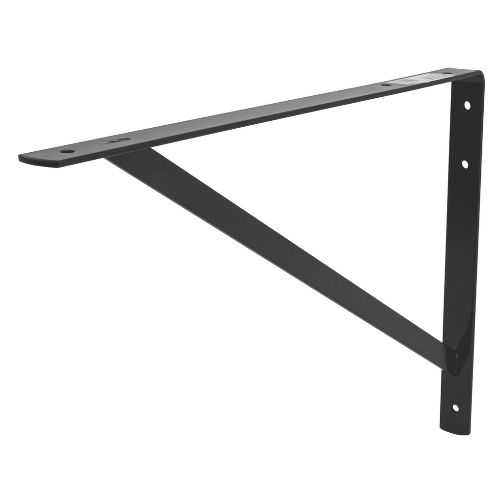 Mensula de acero reforzada negra 13 x 20', Fiero