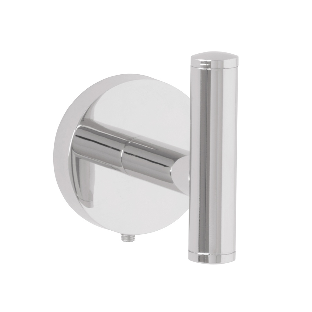 Gancho sencillo metalico acabado cromo, Foset Tubig