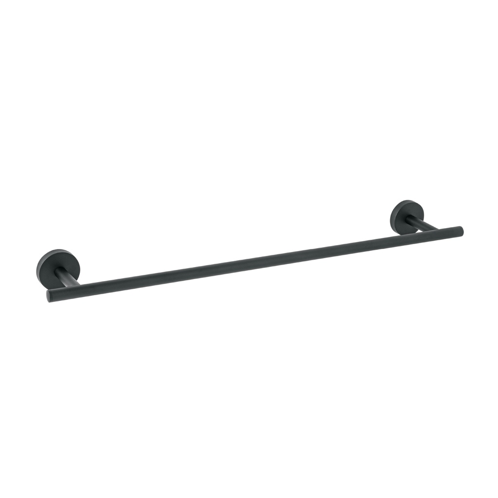Toallero de barra metalico acabado negro, Foset Tubig