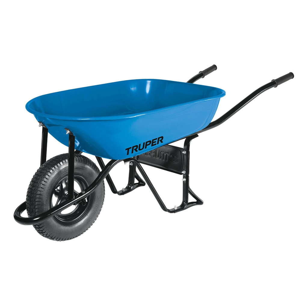 Carretilla 5.5 ft3 Neumatica, bastidor tubular, Truper