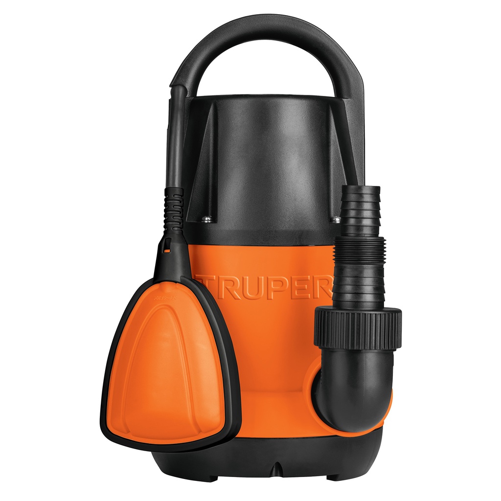 Bomba sumergible plastica, 3/4 HP para agua limpia, Truper